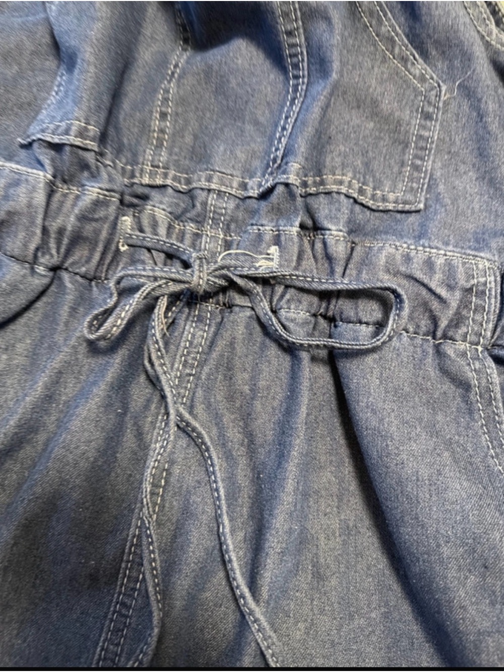 Kids Denim Shortalls - Blue - Picture 6 of 7